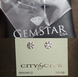 NWT 2 Pairs Rhinestone Earrings